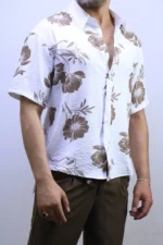 Men’s Casual Short Sleeve Button-Up Shirt – Lightweight Summer vibes – Image 20