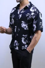 Men’s Casual Short Sleeve Button-Up Shirt – Lightweight Summer vibes