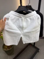 Classic Cotton Linen Short , Relaxed summer Style – Image 21