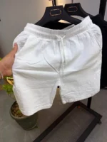 Classic Cotton Linen Short , Relaxed summer Style – Image 4