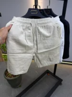 Classic Cotton Linen Short , Relaxed summer Style – Image 24