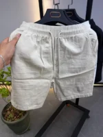 Classic Cotton Linen Short , Relaxed summer Style – Image 6
