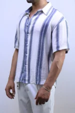 Men’s Casual Short Sleeve Button-Up Shirt – Summer vibes – Image 24