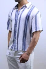 Men’s Casual Short Sleeve Button-Up Shirt – Summer vibes – Image 10