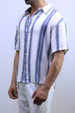 Men’s Casual Short Sleeve Button-Up Shirt – Summer vibes – Image 18