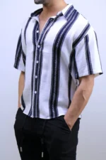 Men’s Casual Short Sleeve Button-Up Shirt – Summer vibes – Image 15