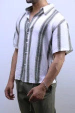 Men’s Casual Short Sleeve Button-Up Shirt – Summer vibes – Image 2
