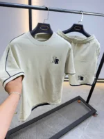 Minimal Premium summer cotton T-Shirt & shorts Set – Image 18