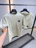 Minimal Premium summer cotton T-Shirt & shorts Set – Image 19