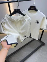 Minimal Premium summer cotton T-Shirt & shorts Set – Image 23