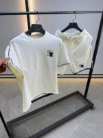 Minimal Premium summer cotton T-Shirt & shorts Set – Image 16