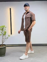 Premium Textured Shirt & Shorts Set – Image 24