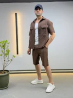 Premium Textured Shirt & Shorts Set – Image 22