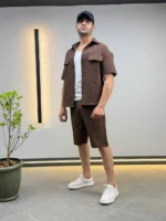 Premium Textured Shirt & Shorts Set – Image 14