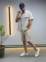 Premium Textured Shirt & Shorts Set – Image 15