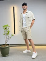 Premium Textured Shirt & Shorts Set – Image 12