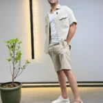Premium Textured Shirt & Shorts Set