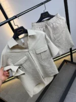 Premium Textured Shirt & Shorts Set – Image 8