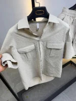 Premium Textured Shirt & Shorts Set – Image 4
