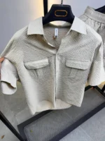 Premium Textured Shirt & Shorts Set – Image 6