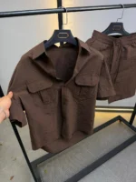 Premium Textured Shirt & Shorts Set – Image 2