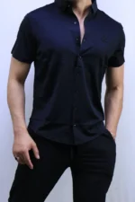 Men’s Premium Short Sleeve Button-Up Shirt – Elegant Modern Fit – Image 9