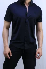 Men’s Premium Short Sleeve Button-Up Shirt – Elegant Modern Fit – Image 8