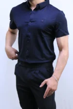 Men’s Premium Short Sleeve Button-Up Shirt – Elegant Modern Fit – Image 16