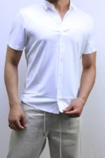 Men’s Premium Short Sleeve Button-Up Shirt – Elegant Modern Fit – Image 17