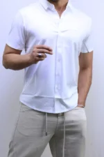 Men’s Premium Short Sleeve Button-Up Shirt – Elegant Modern Fit – Image 19
