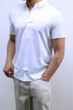 Men’s Premium Short Sleeve Button-Up Shirt – Elegant Modern Fit – Image 2