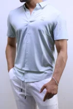 Men’s Premium Short Sleeve Button-Up Shirt – Elegant Modern Fit – Image 20