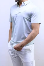 Men’s Premium Short Sleeve Button-Up Shirt – Elegant Modern Fit – Image 3