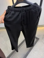 Men's Relaxed Drawstring Linen Blend Pants – Image 18