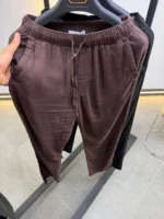Men's Relaxed Drawstring Linen Blend Pants – Image 11