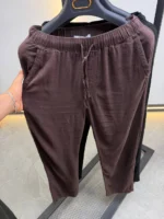 Men's Relaxed Drawstring Linen Blend Pants – Image 3