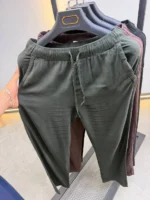 Men's Relaxed Drawstring Linen Blend Pants – Image 9