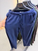 Men's Relaxed Drawstring Linen Blend Pants – Image 6