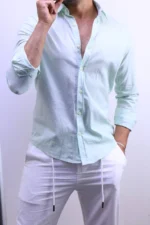 Men’s Premium Casual Button-Up Shirt – Elegant Slim Fit Style – Image 15