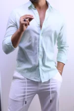 Men’s Premium Casual Button-Up Shirt – Elegant Slim Fit Style – Image 12