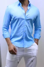 Men’s Premium Casual Button-Up Shirt – Elegant Slim Fit Style – Image 25