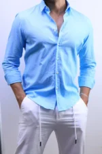 Men’s Premium Casual Button-Up Shirt – Elegant Slim Fit Style – Image 11