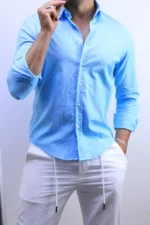 Men’s Premium Casual Button-Up Shirt – Elegant Slim Fit Style – Image 7