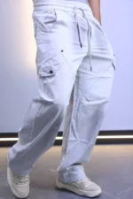 Premium Relaxed Fit Cargo Pants - Drawstring Waist – Image 3