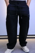 Premium Relaxed Fit Cargo Pants - Drawstring Waist – Image 8