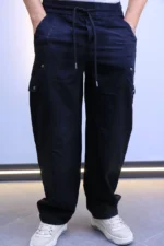 Premium Relaxed Fit Cargo Pants - Drawstring Waist – Image 14