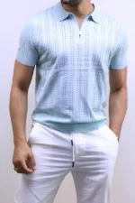 Men's Premium Textured Crew Neck T-Shirt – Image 2