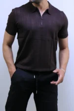 Men's Premium Textured Crew Neck T-Shirt – Image 3