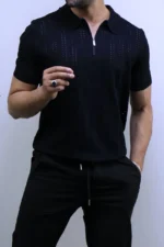 Men's Premium Textured Crew Neck T-Shirt – Image 19