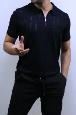 Men's Premium Textured Crew Neck T-Shirt – Image 29